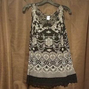 Billa tank top with lace bottom